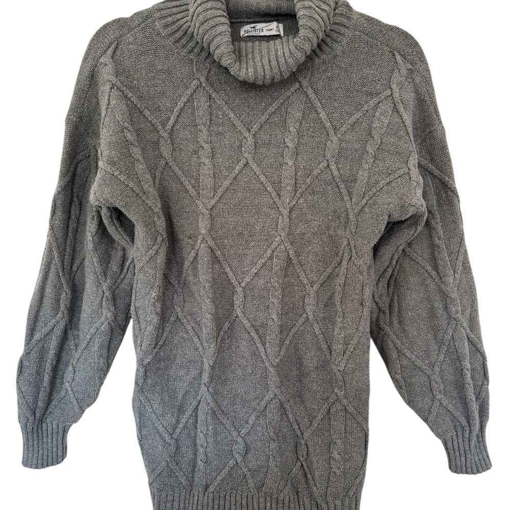Hollister Charcoal Turtleneck Sweater